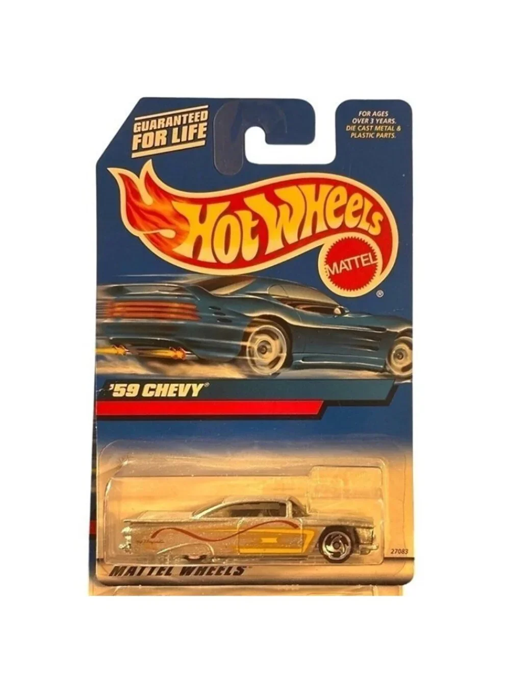 Vintage Die Cast Hot Wheels 59 Chevy Car Collectible Sealed 1:64 Multi-Color 270